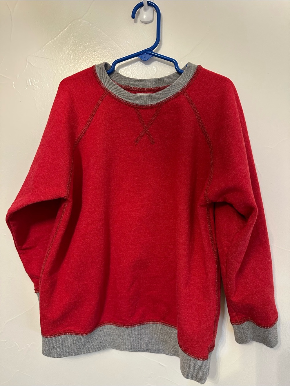 The Children's Place Red Sweatshirt with Gray Trim